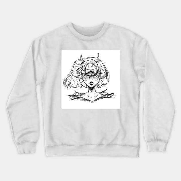 Cyclop girl Crewneck Sweatshirt by Quiet.Sylph